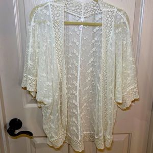 Lace boho kimono